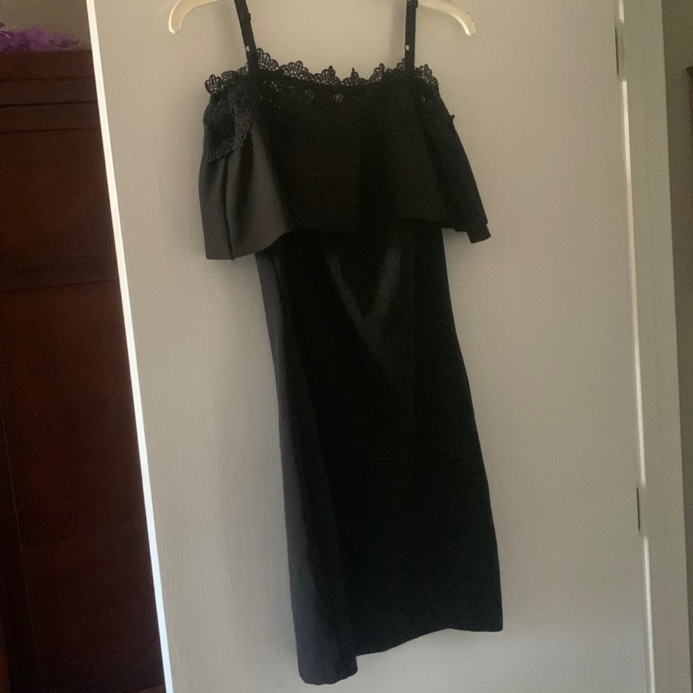 Never worn Black cold shoulder dress size 9